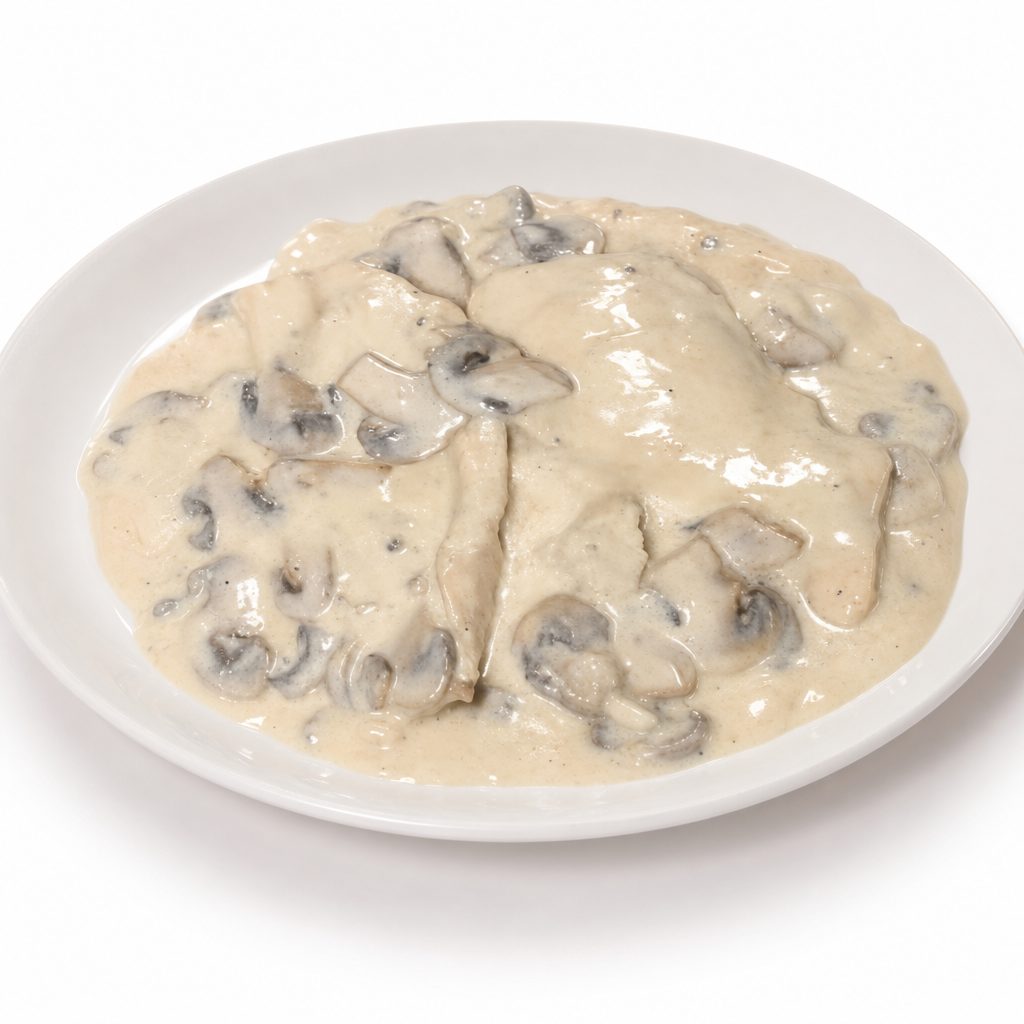 Chicken Cremora Mushrooms.