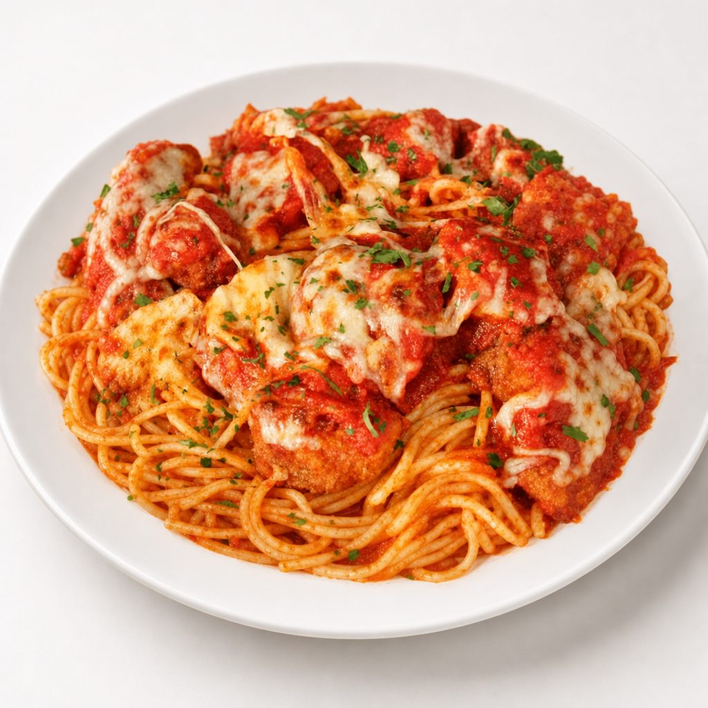 Shrimp Parmigiana.